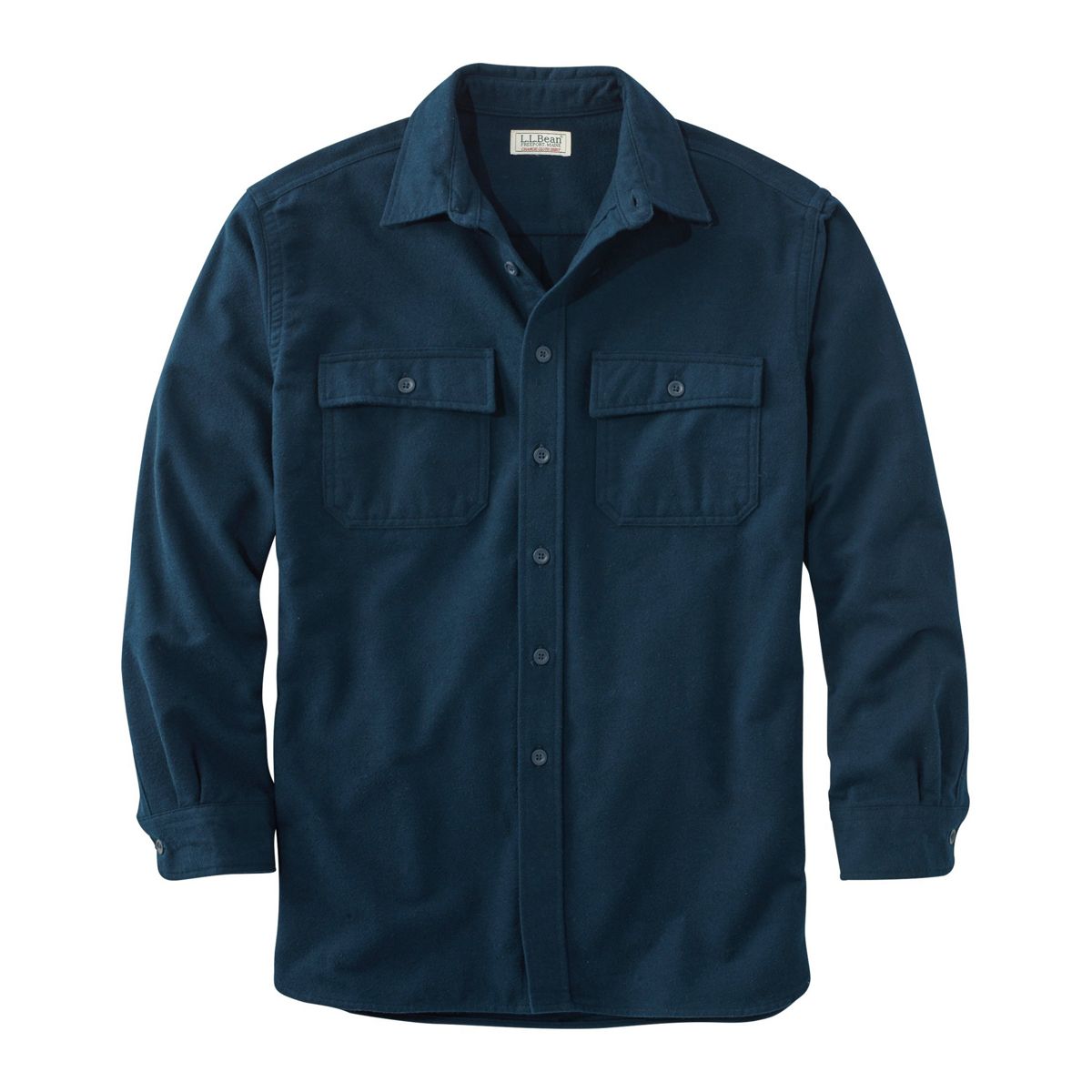L.L.Bean Men's Sport Shirt NAVY / S L.L.Bean Men's Chamois Shirt, Traditional Fit 1879233102