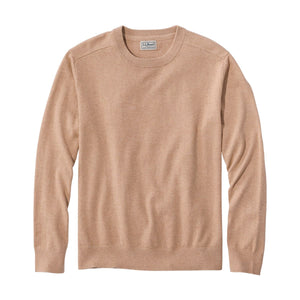 L.L.Bean Men's Sweaters KHAKI HEATHER / S L.L.Bean Men's All Seasons Cotton Blend Sweater, Crewneck 5272864932