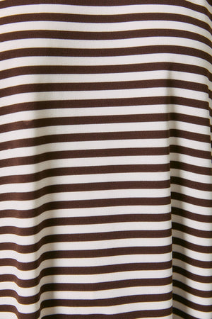 LELIS COLLECTION Short Sleeve Round Neck Oversized Stripe T-shirt