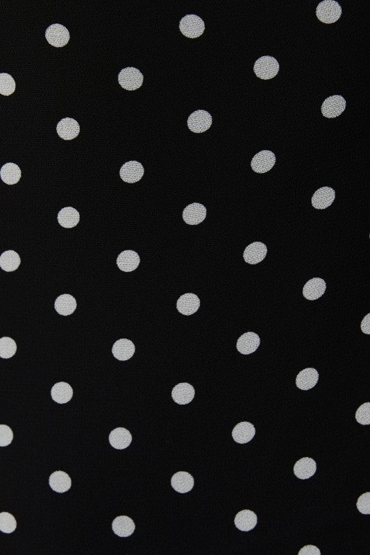 LELIS COLLECTION Women's Dresses Halter Straight Neckline Polka Dot Mini Dress