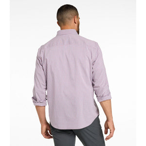 LL Bean 11-Mens Woven Shirt L.L.Bean Men's Comfort Stretch Performance® Shirt, Long-Sleeve, Slightly Fitted Untucked Fit, Plaid
