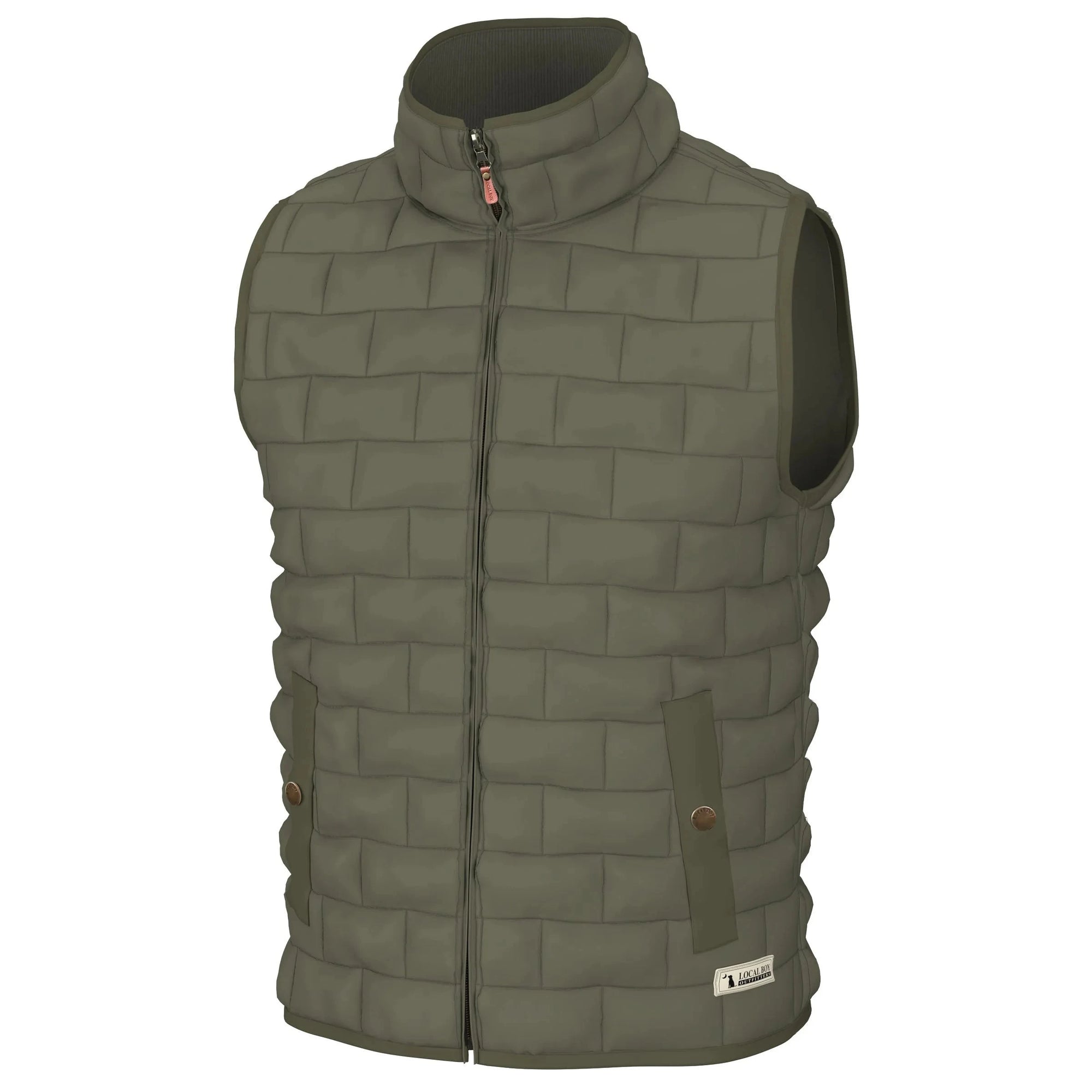 LOCAL BOY OUTFITTERS Boy's Outerwear Local Boy Youth Brick Quilted Vest