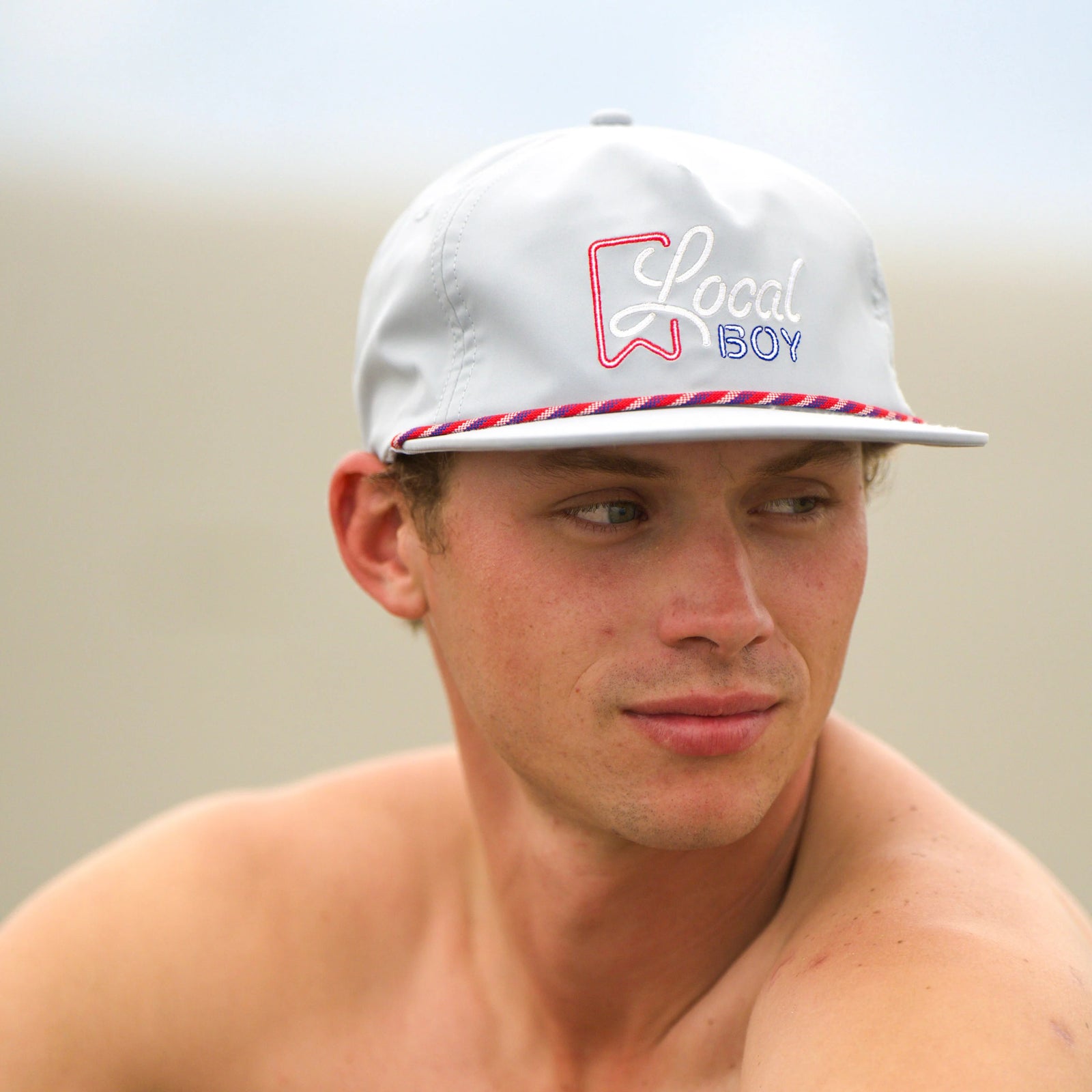 LOCAL BOY OUTFITTERS Men's Hats FOG Local Boy Neon Ultra Low Profile Rope Hat L3000391FOG