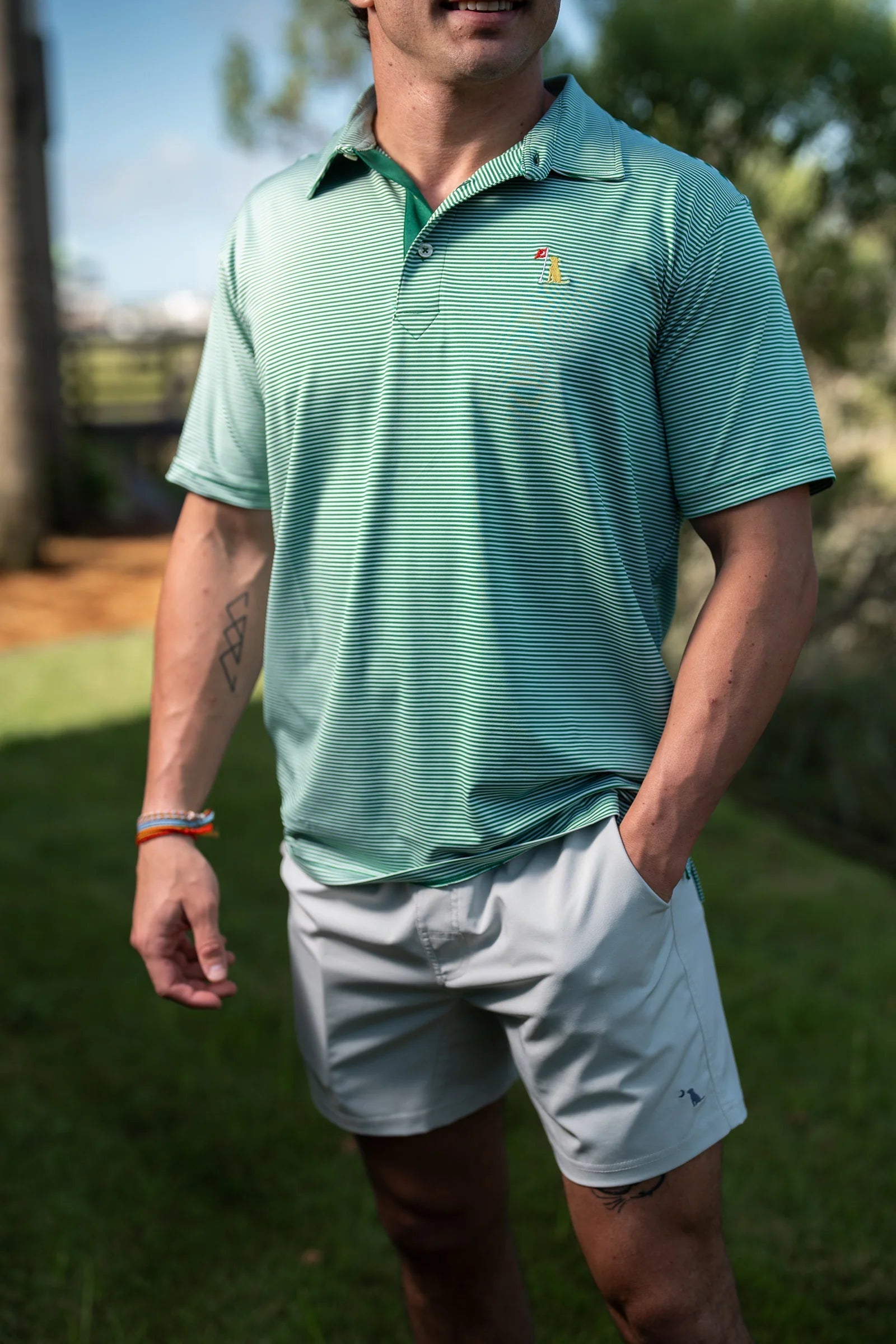 LOCAL BOY OUTFITTERS Men's Polo Local Boy 19th Hole Polo || David's Clothing