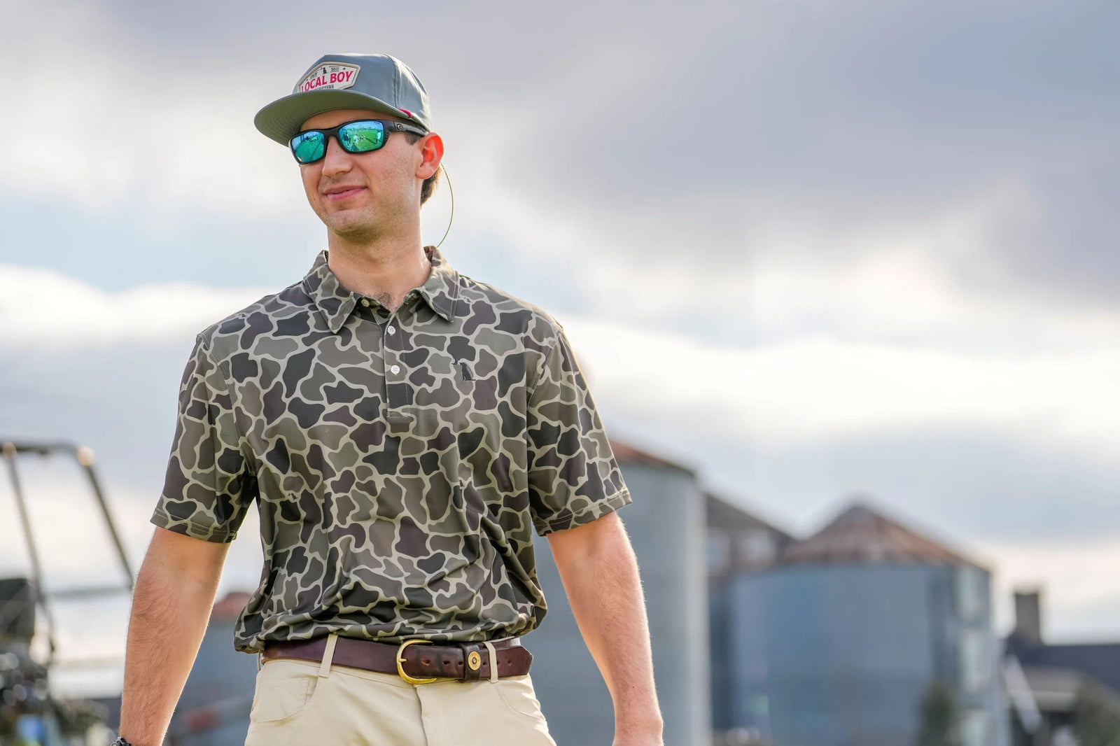 LOCAL BOY OUTFITTERS Men's Polo BRUSH CAMO / S Local Boy Dirty Myrtle Polo L1200070BCM