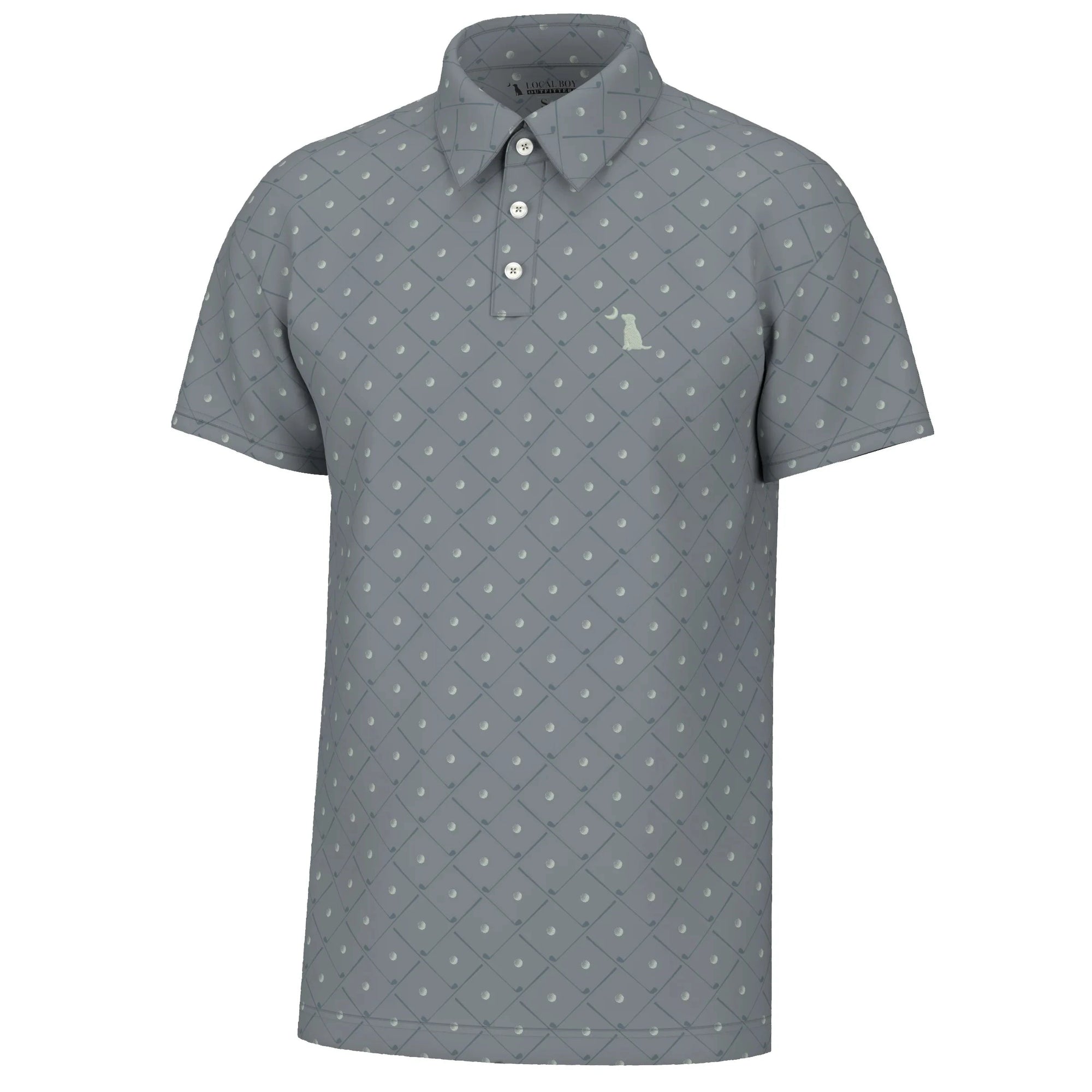 LOCAL BOY OUTFITTERS Men's Polo Local Boy Men's Dirty Myrtle Polo || David's Clothing