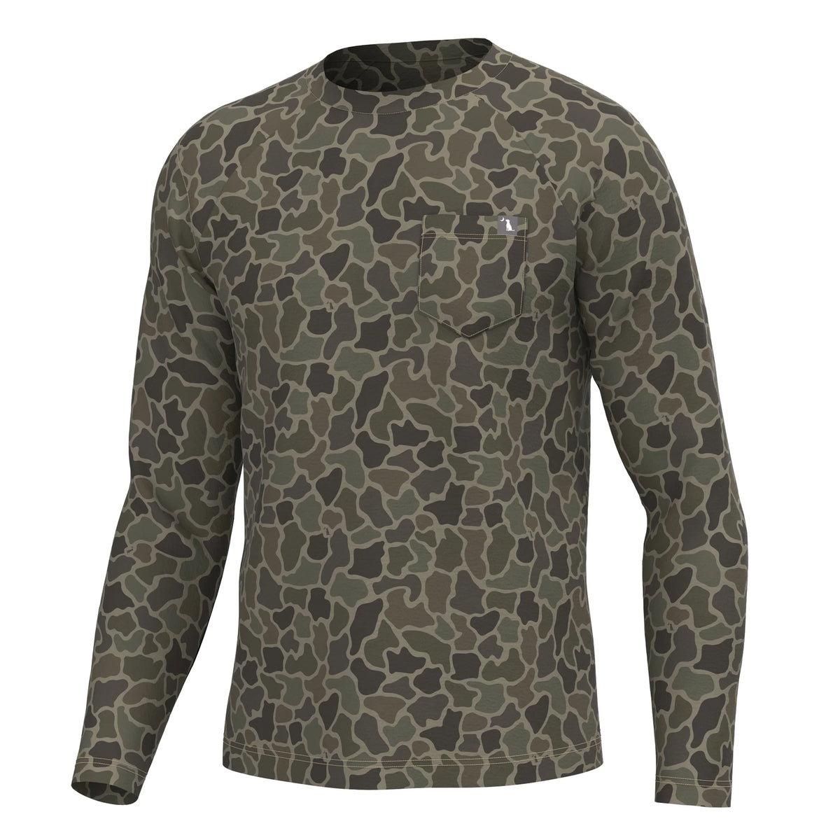 LOCAL BOY OUTFITTERS Men's Tees BRUSH CAMO / S Local Boy Long Sleeve Heather Performance Shirt L1400083BCM