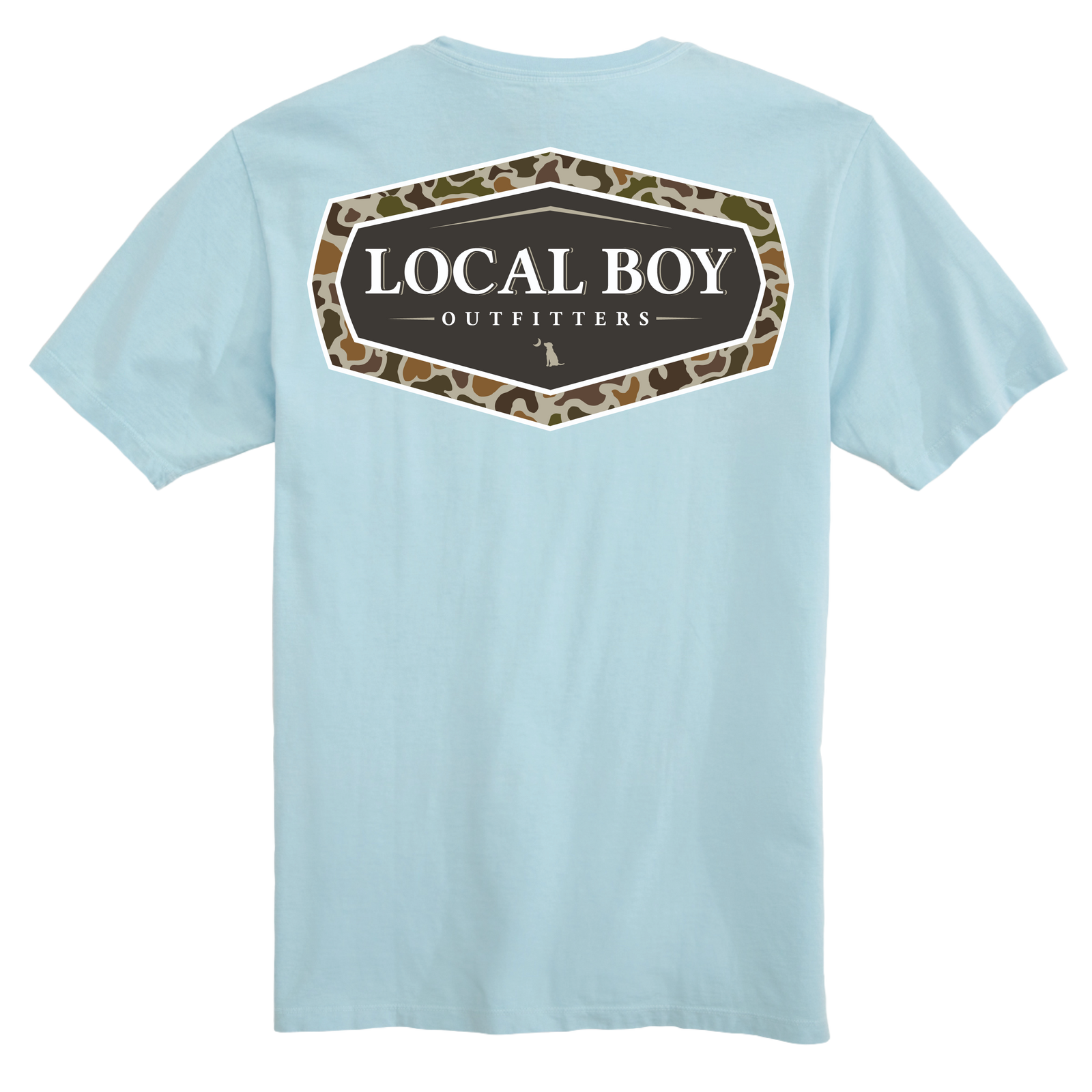 LOCAL BOY OUTFITTERS Men's Tees CHAMBRAY / S Local Boy Men's Vintage Emblem T-Shirt L1000627CBY