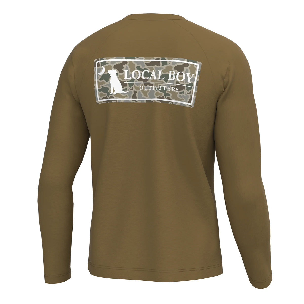 LOCAL BOY OUTFITTERS Men's Tees COPPER / S Local Boy High Badge OD Long Sleeve Heather Performance Shirt L1410010CPR