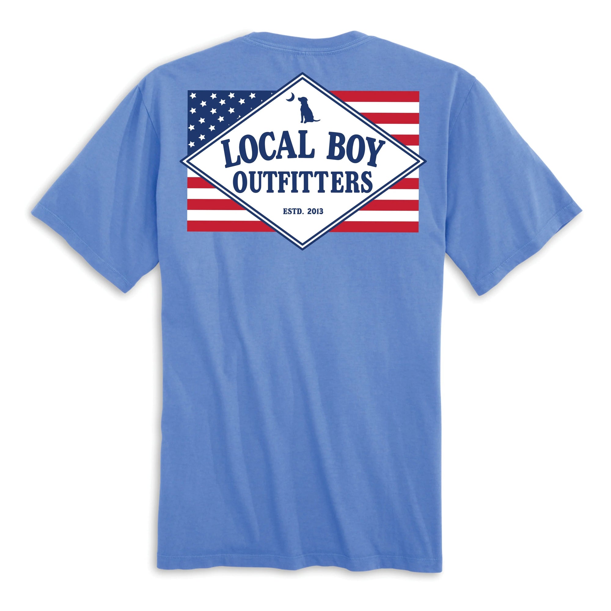 LOCAL BOY OUTFITTERS Men's Tees Local Boy Founder's Flag America T-Shirt || David's Clothing