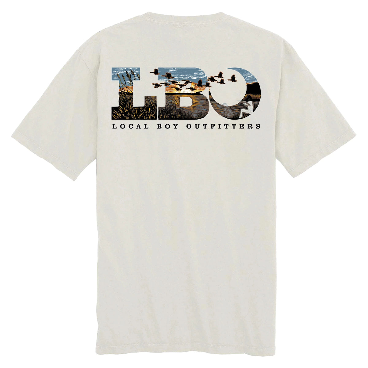 LOCAL BOY OUTFITTERS Men's Tees Local Boy LBO Marsh Scene SS Tee || David's Clothing