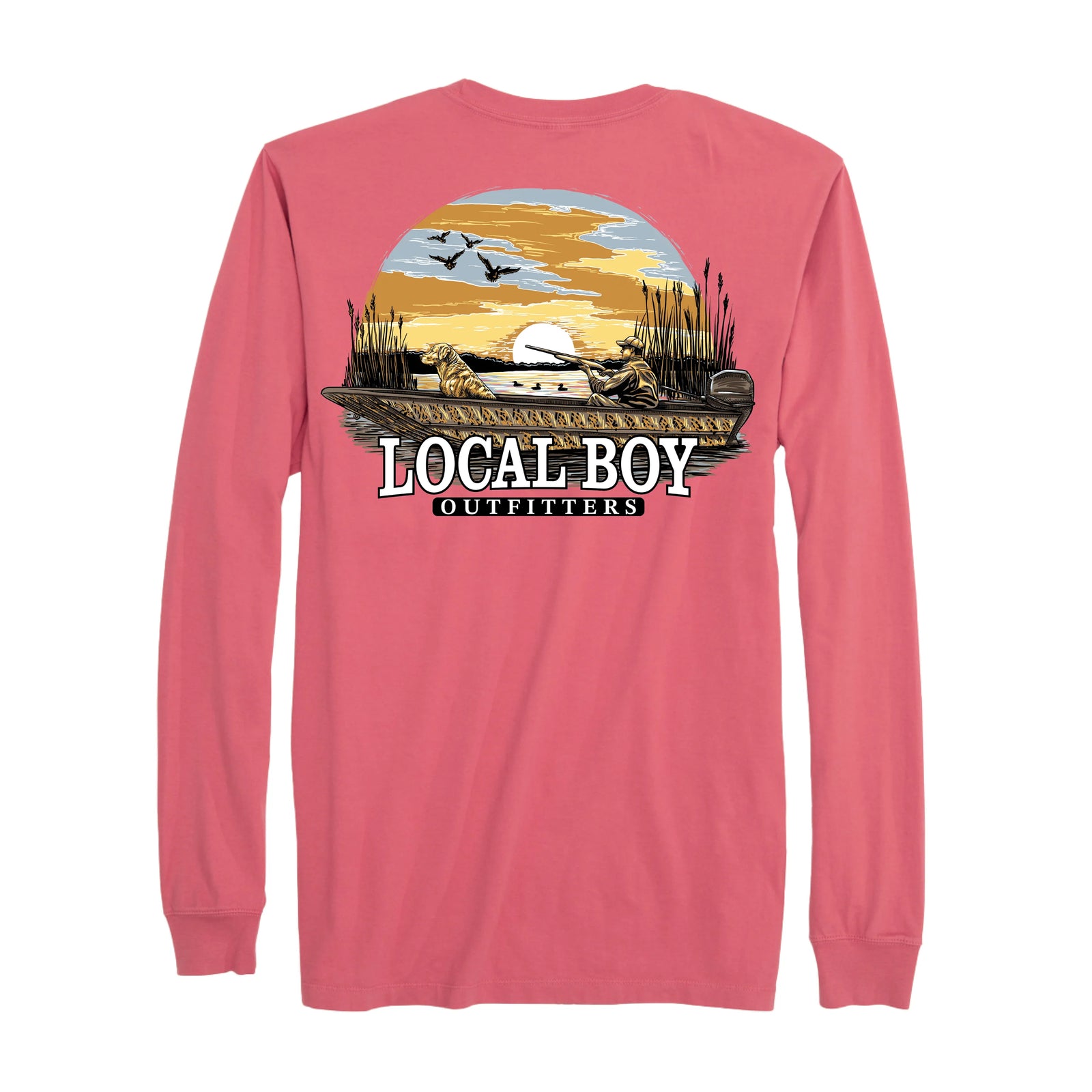 LOCAL BOY OUTFITTERS Men's Tees Local Boy Men's Sunset Hunt Long Sleeve T-Shirt