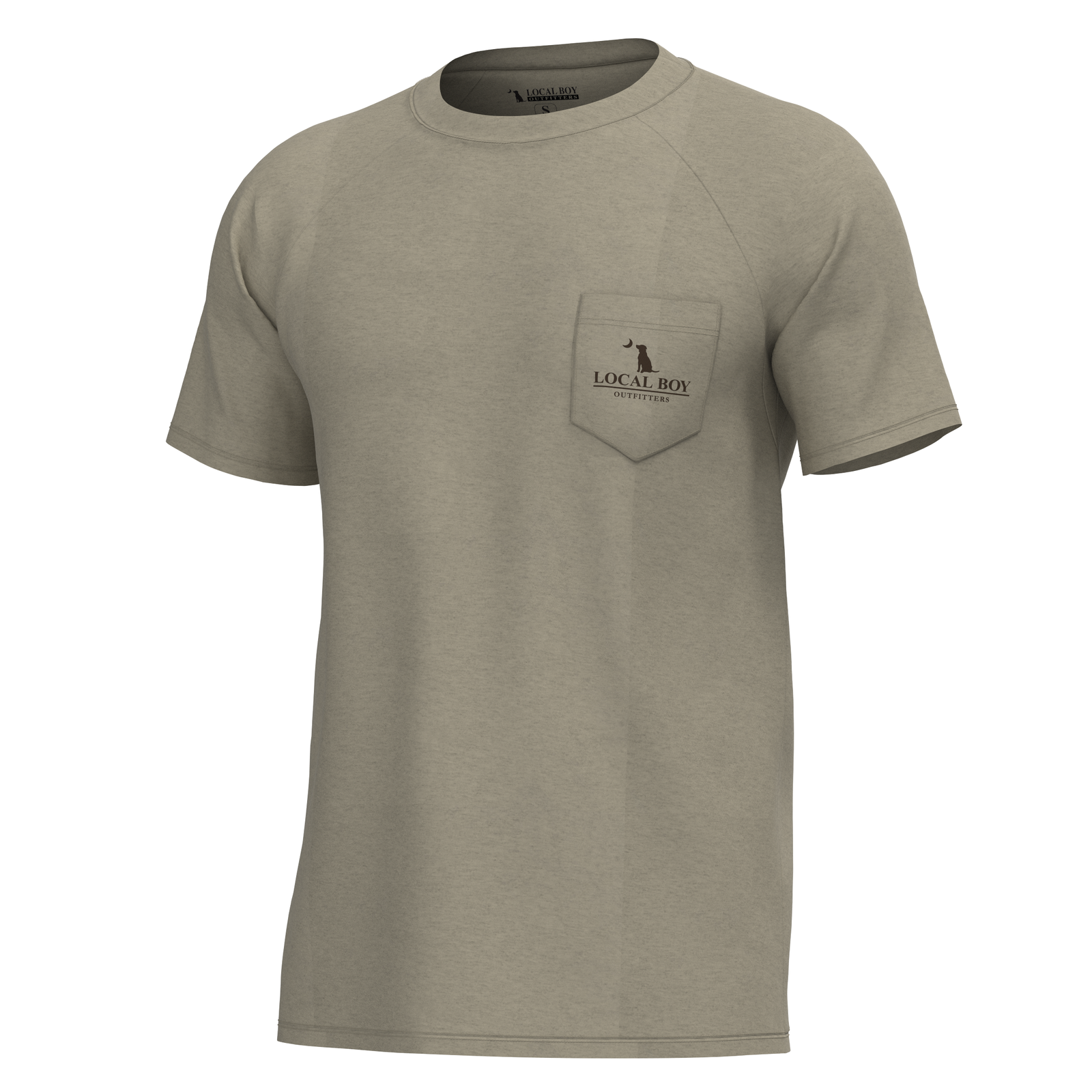 LOCAL BOY OUTFITTERS Men's Tees SAND / S Local Boy Men's Vintage Sphere Short Sleeve Heather Performance Shirt L1410013SND