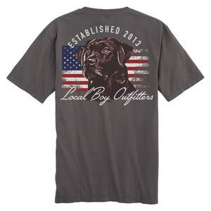 LOCAL BOY OUTFITTERS Men's Tees Local Boy Patriotic Pup T-Shirt