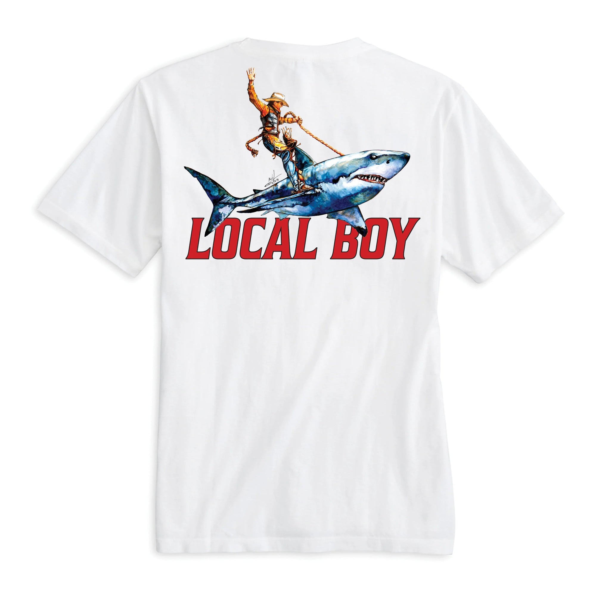 LOCAL BOY OUTFITTERS Men's Tees Local Boy SHS Shark T-Shirt || David's Clothing