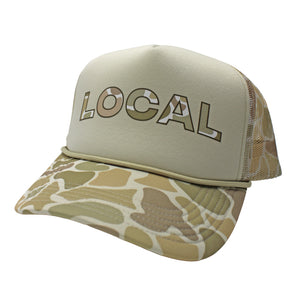 LOCAL GIRL Women's Hat FC DESERT / - Local Girl Local Camo Desert Foam Trucker Hat L5300071
