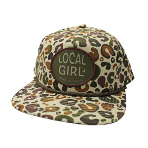 LOCAL GIRL Women's Hat VINTAGE CHEETAH / - Local Girl Lunar Patch Low Profile Rope Hat L5300066