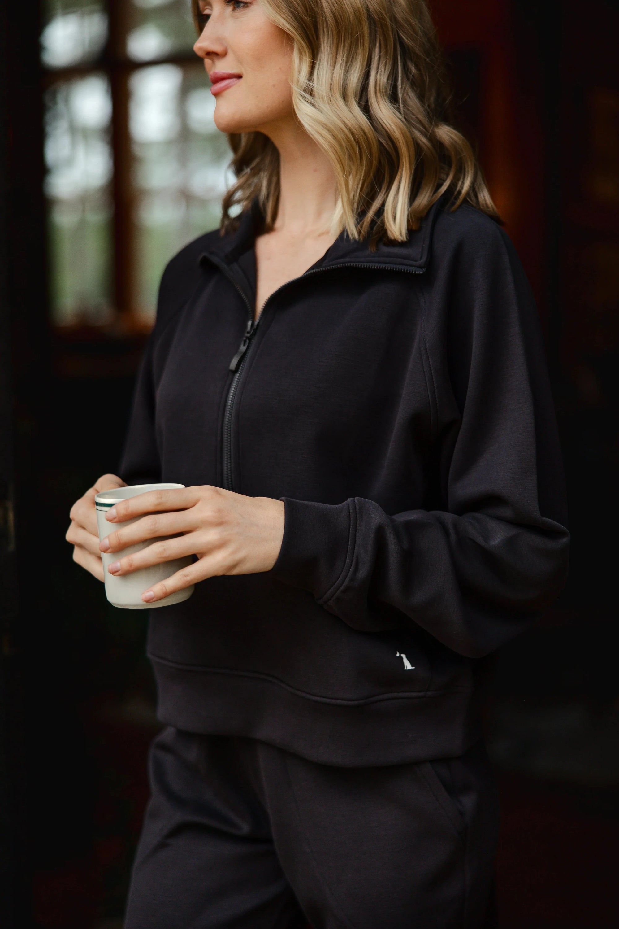 LOCAL GIRL Women's Pullovers BLACK / XS Local Girl Women's Freelance Quarter Zip L5130011