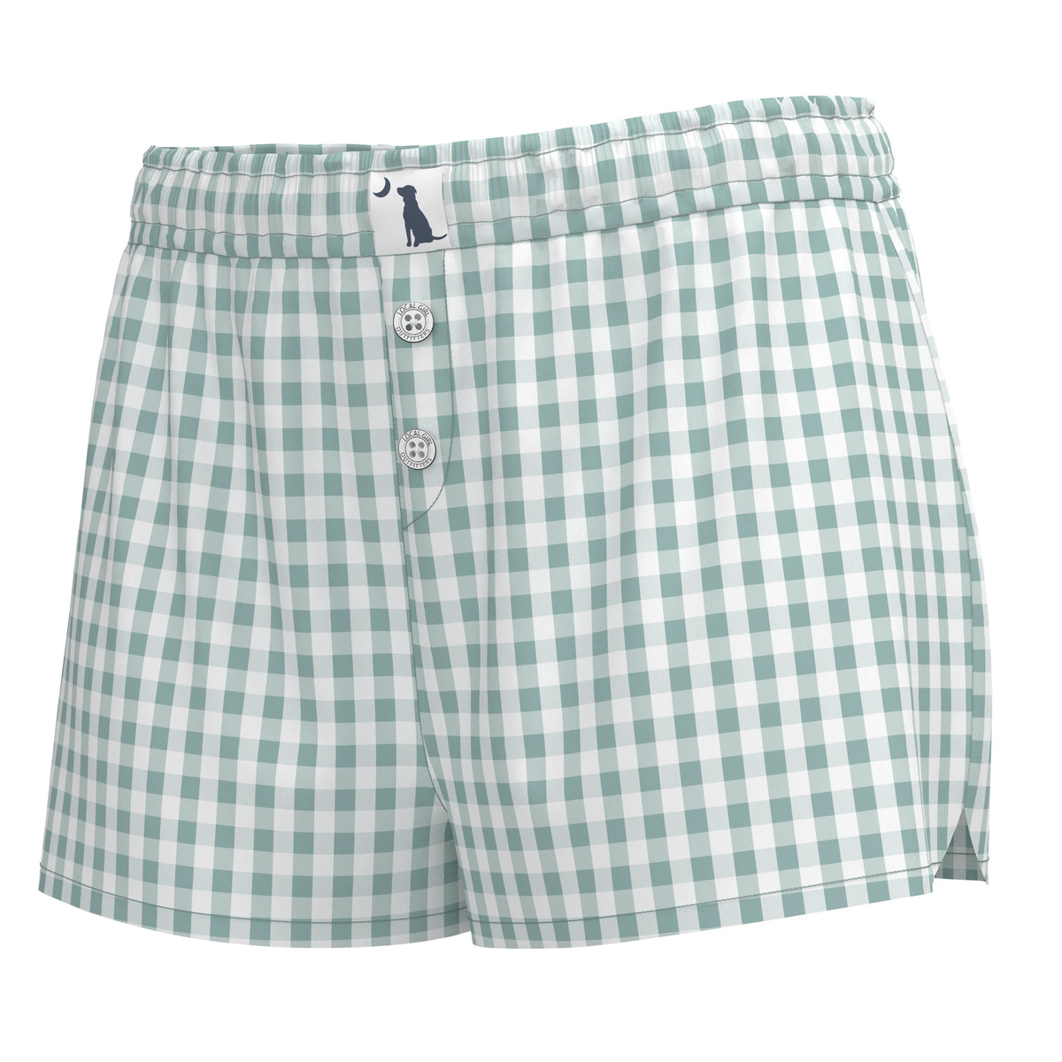 LOCAL GIRL Women's Shorts JADE GRN / XS Local Girl Gingham Boxer Short L5160005SS26