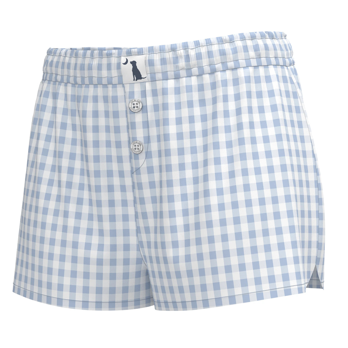 LOCAL GIRL Women's Shorts PERIWINK / XS Local Girl Gingham Boxer Short L5160005SS26