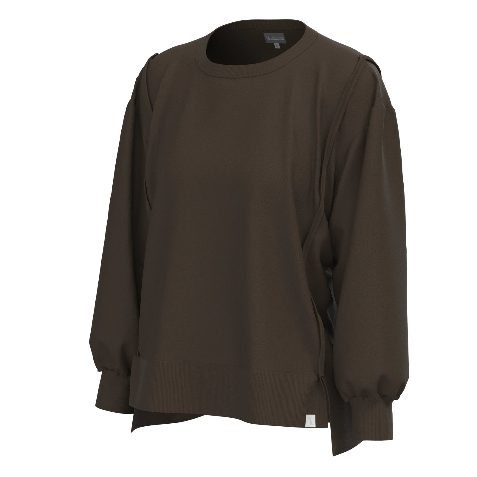 LOCAL GIRL Women's Sweatshirt BLACK / XS Local Girl Daily Crew L5130045