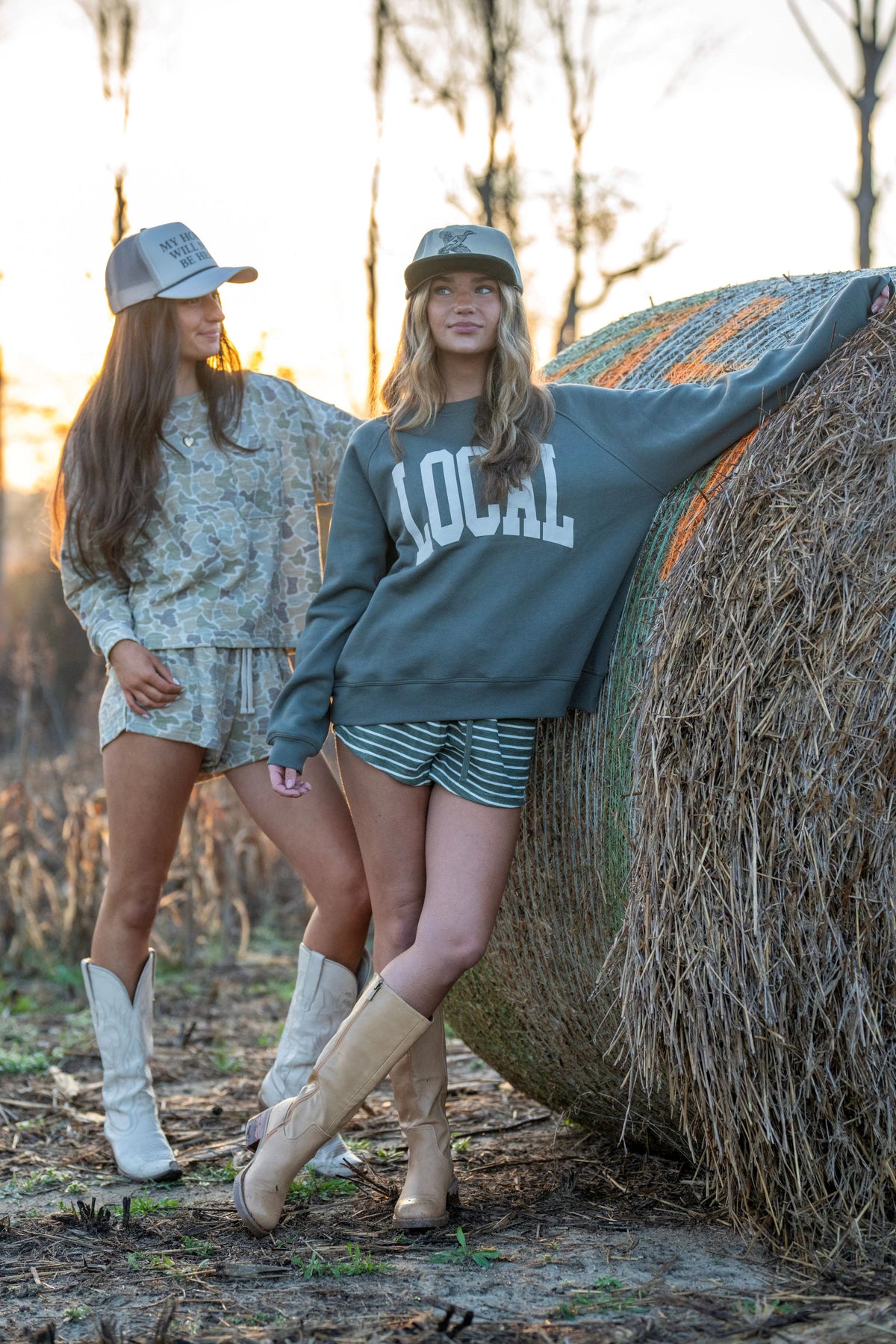 LOCAL GIRL Women's Sweatshirt Local Girl Crescent Crew