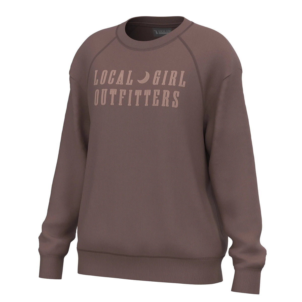 LOCAL GIRL Women's Sweatshirt ROSE / XS Local Girl Moon Cotton Crewneck L5130009R