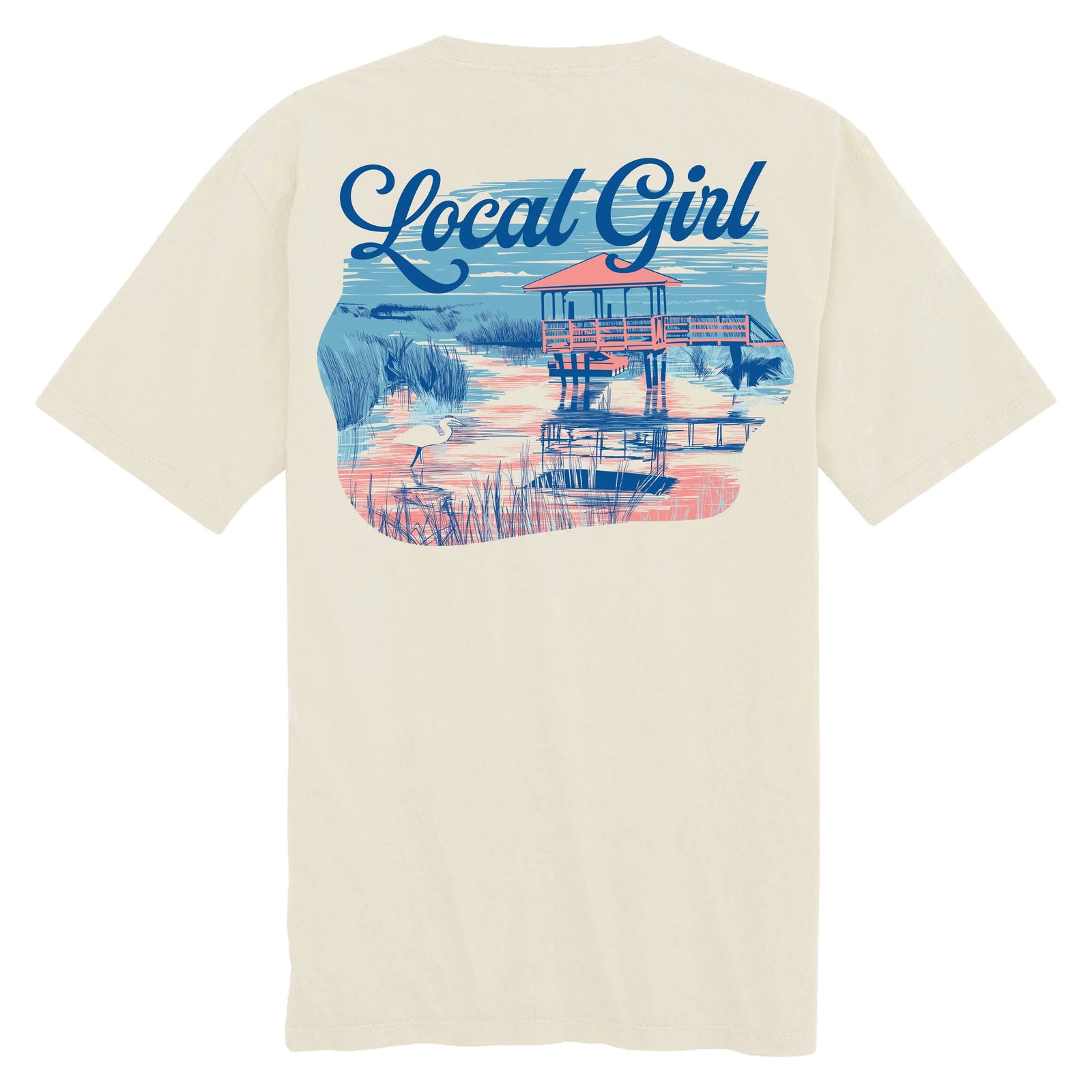 LOCAL GIRL Women's Tee Local Girl Heron Marsh SS Tee
