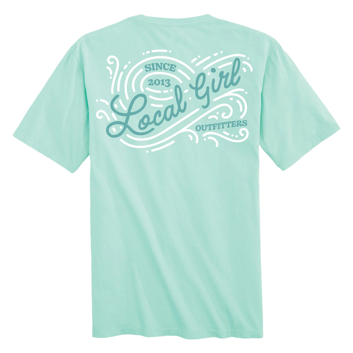 LOCAL GIRL Women's Tee Local Girl Ocean Wave SS Tee