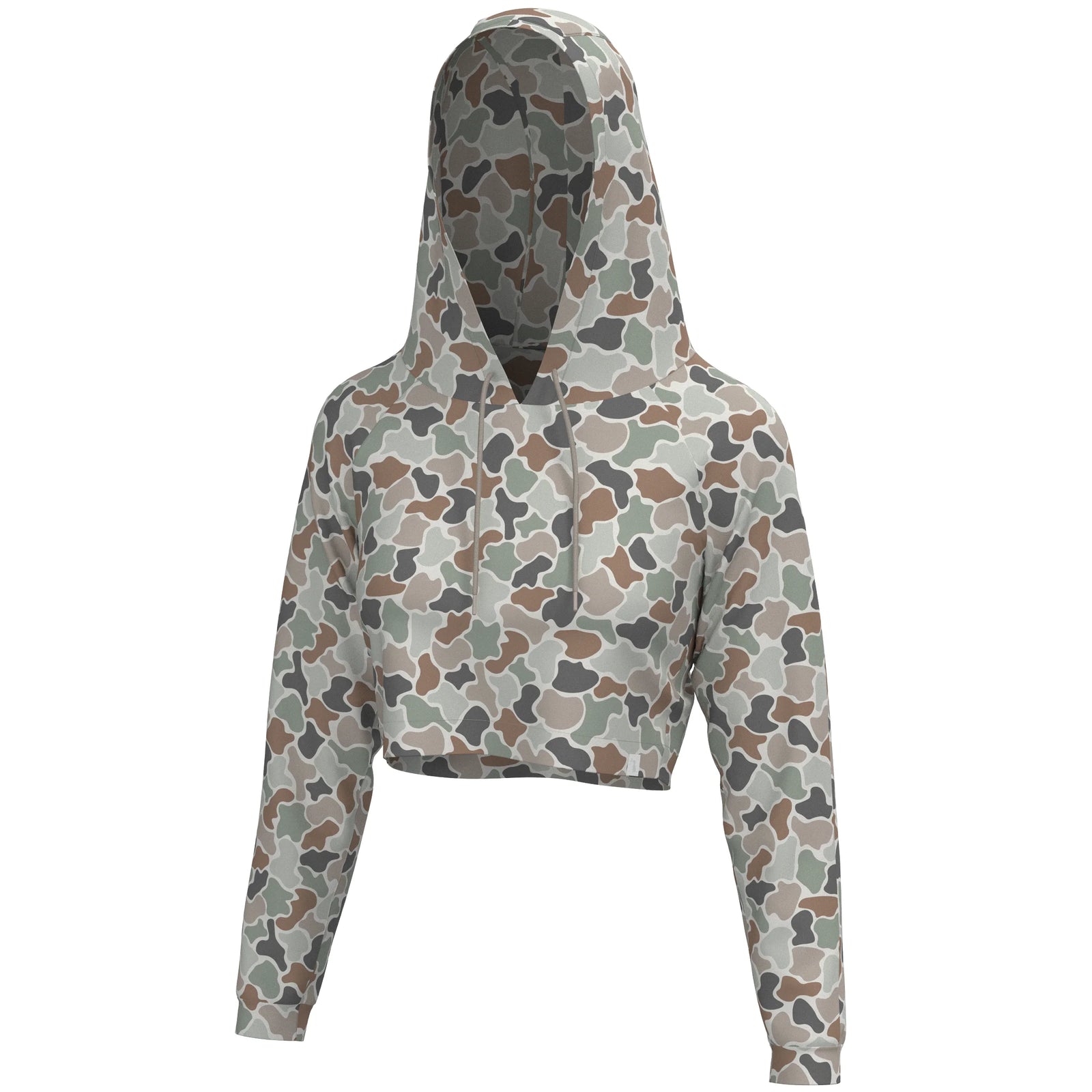 LOCAL GIRL Women's Top COCOA / XS Local Girl Velvet Fleece Cropped Hoodie L5130016