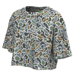 LOCAL GIRL Women's Top LOCALFLAGE BLUFF / XS Local Girl Boxy Crop Tee L5110000LCB