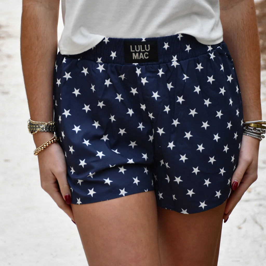 LU LU MAC Women's Shorts Lulu Mac Star Boxer Short