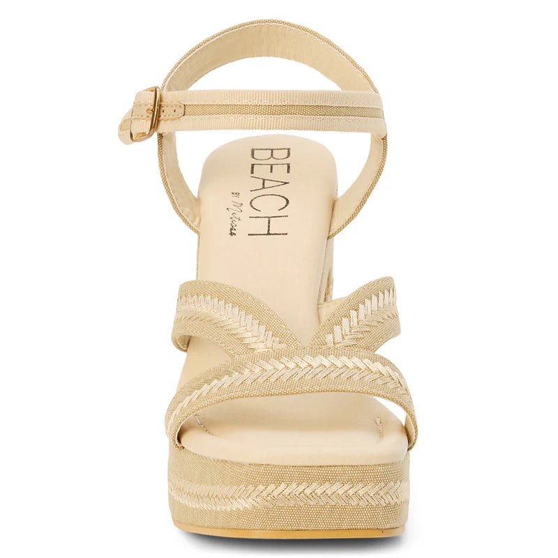 MATISSE FOOTWEAR Women's Shoes Matisse Beach Adelaid Platform Heel Sand