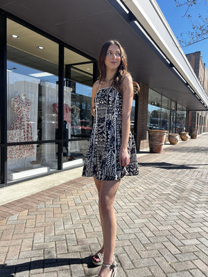 MEET ME IN SANTORINI Women's Dresses Nysas Ink Mini Dress