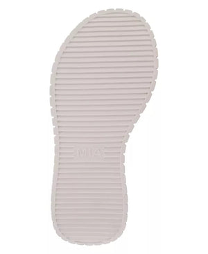 MIA SHOES Women's Shoes Mia Shoe's Women's Zayla Raffia Wedge Slide Sandals || David's Clothing