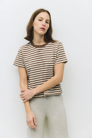 MOD REF CLOTHIN Women's Top BROWN / S The Cooper Top TAR0142