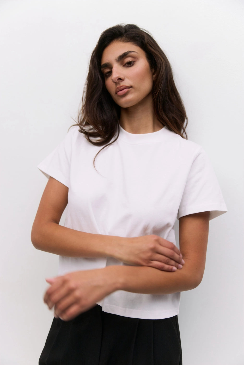 MOD REF CLOTHIN Women's Top The Lanie Top | Women's Heavyweight Cotton T-Shirt