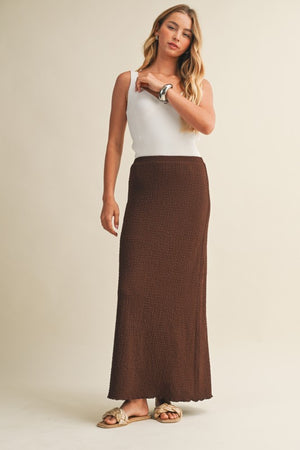 MUSTARD SEED Women's Skirts Bubble-textured Jersey Skirt