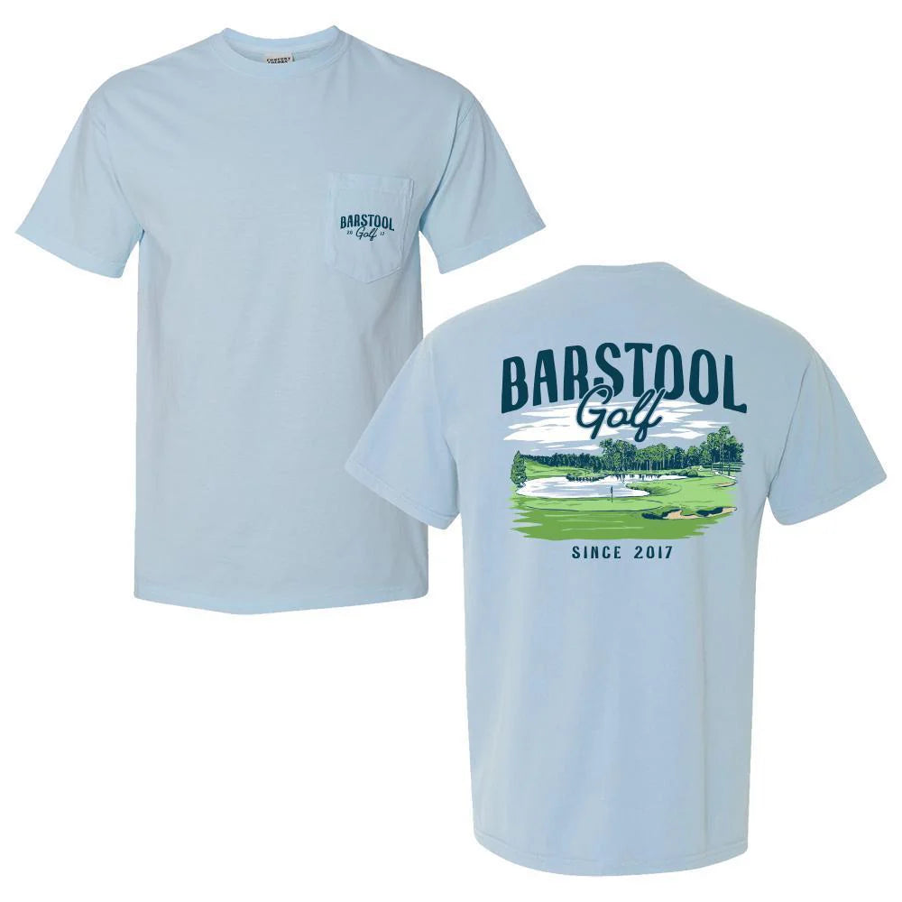 OLD ROW Men's Tees Barstool Sports Golf Course Pocket Tee