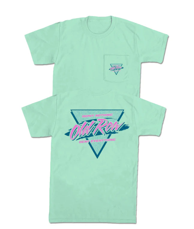 OLD ROW Men's Tees Old Row Retro Triangle 2.0 Pocket Tee - Island Reef