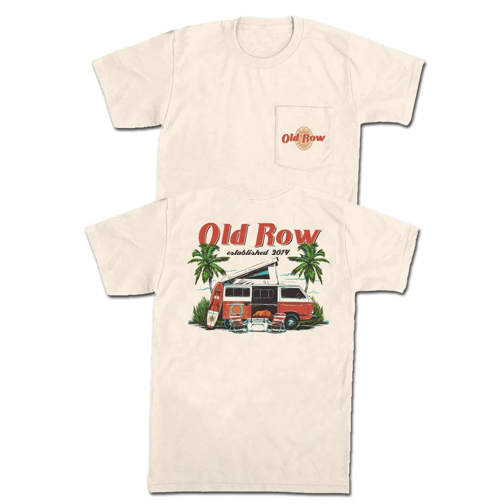 OLD ROW Men's Tees Old Row The Surf Van Pocket Tee