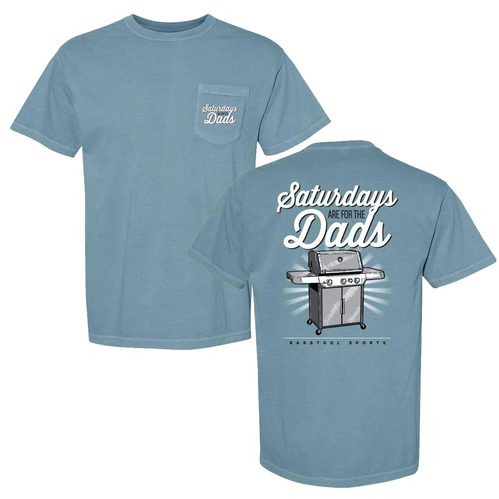 OLD ROW Men's Tees Saturdays Are For The Dads Grill Graphic Pocket Tee