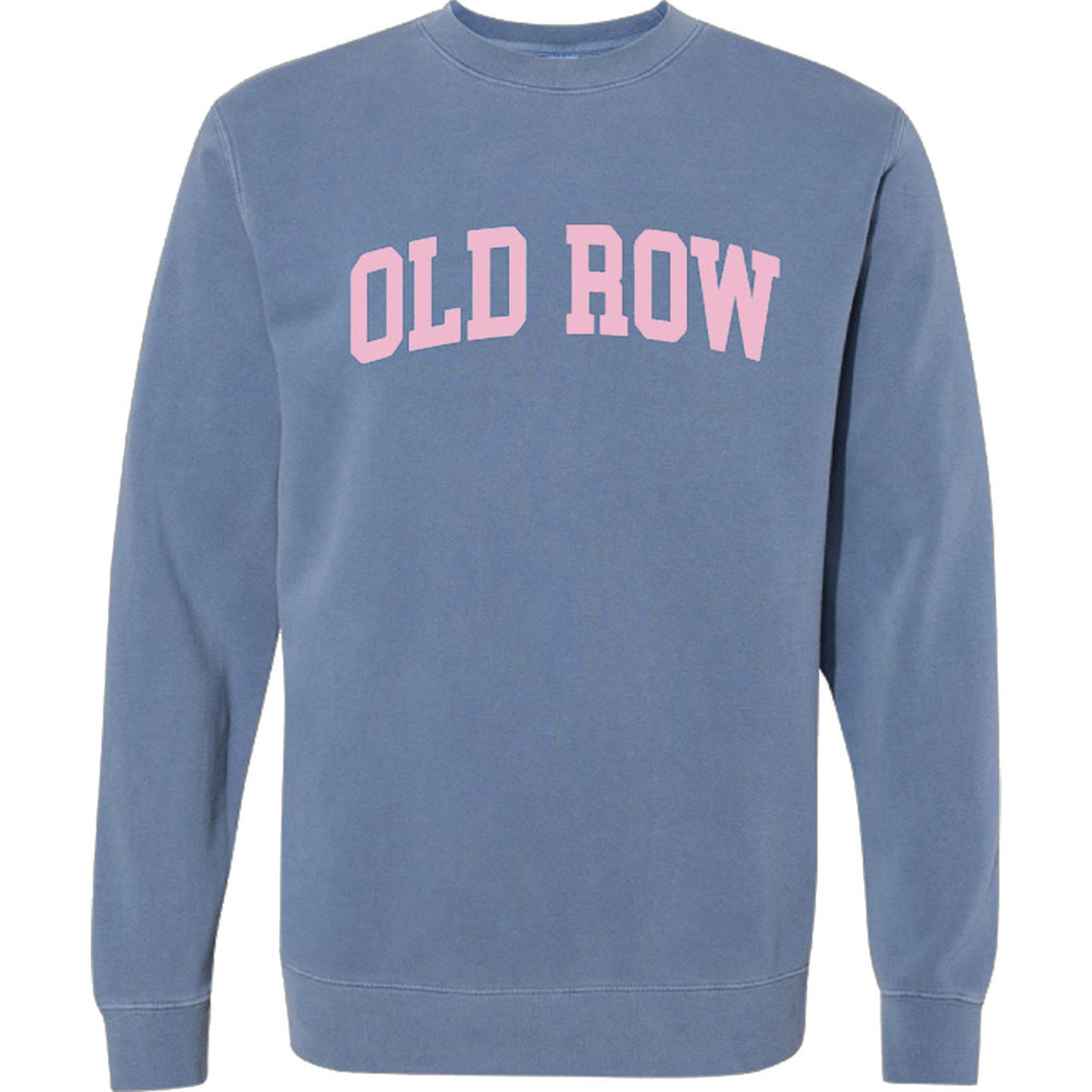 OLD ROW Women's Sweatshirt BLUE / S Old Row Pigment Dyed Premium Crewneck || David's Clothing WROW3309
