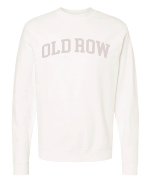 OLD ROW Women's Sweatshirt WHITE / S Old Row Pigment Dyed Premium Crewneck || David's Clothing WROW3726