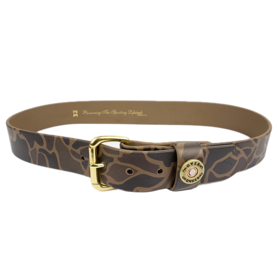 OVER UNDER CLOTHING Men's Belts Over Under Waterproof Single Shot Belt Duck Camo