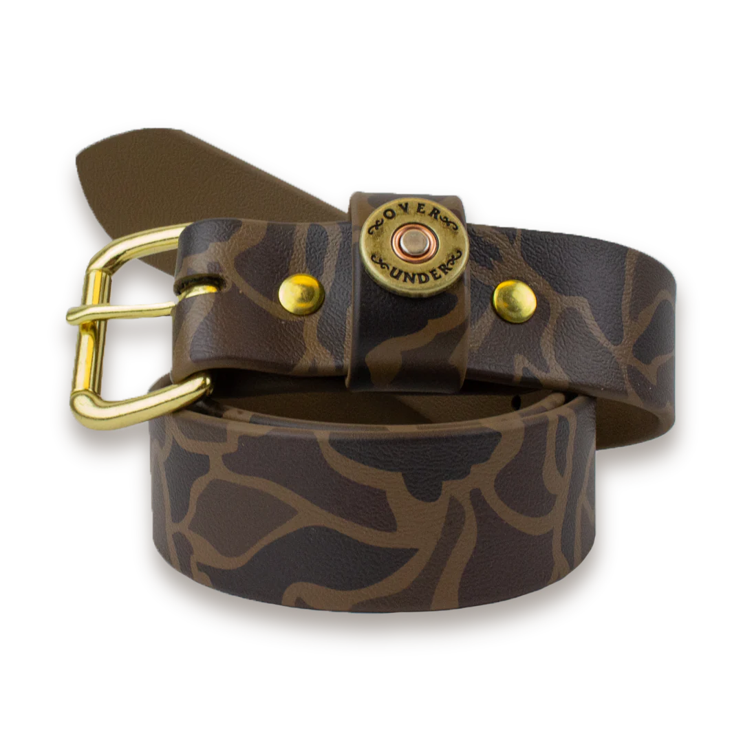 OVER UNDER CLOTHING Men's Belts Over Under Waterproof Single Shot Belt Duck Camo