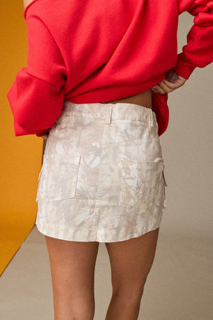 PAPER MOON Women's Skirts Camouflage Mini Skirt