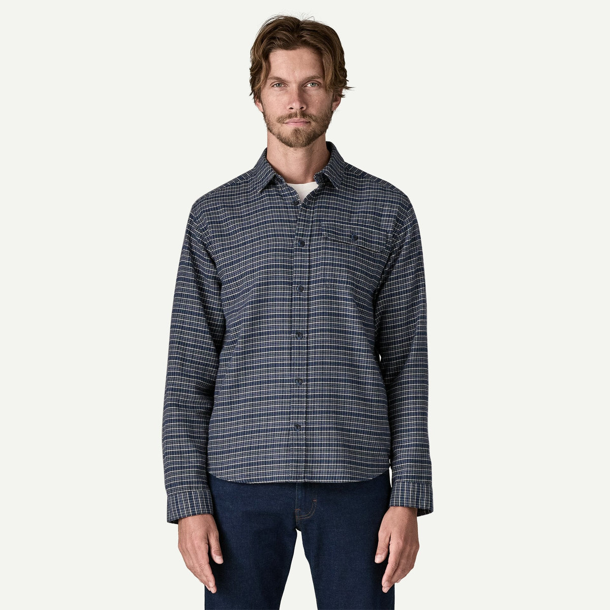PATAGONIA Men's Sport Shirt Patagonia Men's Long-Sleeved Lightweight Fjord Flannel Shirt