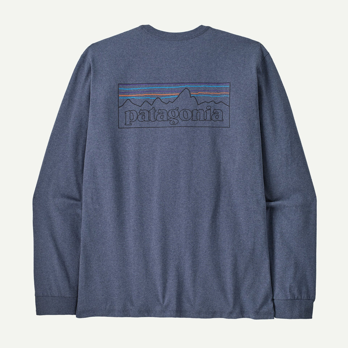 PATAGONIA Men's Tees CURRENT BLUE / S Patagnia Men's Long-Sleeved P-6 Logo Responsibili-Tee 38518POCT