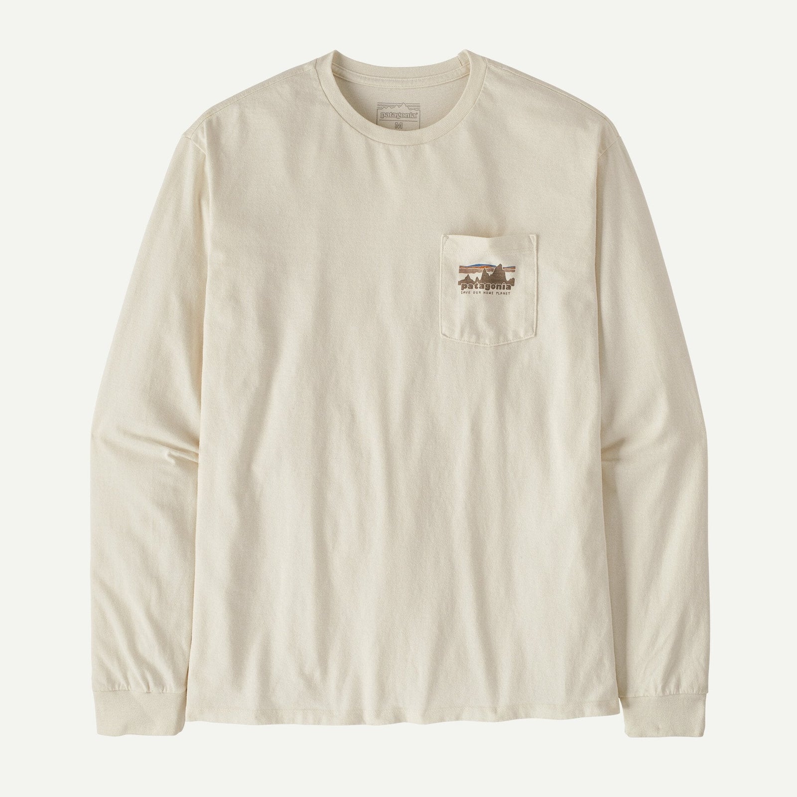 PATAGONIA Women's Tees BIRCH WHITE / S Patagonia Men's Long-Sleeved '73 Skyline Pocket Responsibili-Tee 37743BCW